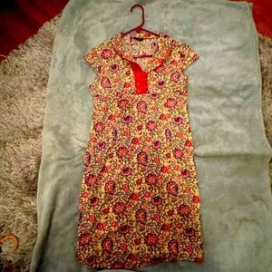 Vintage oriental mini dress.. side slide..fitted